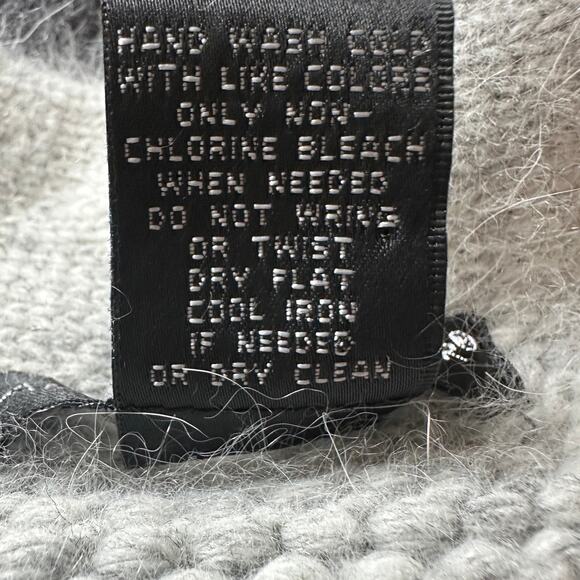 Sarah Spencer sz L Cardigan Angora Wool Blend One Button Soft Cozy - Picture 4 of 4